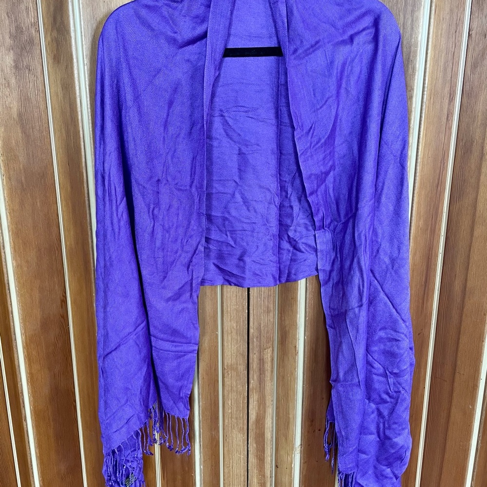 Purple scarf fine shawl
